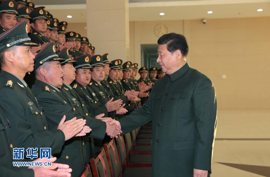 1月21日,中共中央总书记、国家主席、中央军委主席习近平视察驻昆明部队。这是习近平接见第14集团军机关及所属驻昆部队团以上领导干部。新华社记者 李刚 摄 1月21日,中共中央总书记、国家主席、中央军委主席习近平视察驻昆明部队。这是习近平接见第14集团军机关及所属驻昆部队团以上领导干部。新华社记者 李刚 摄